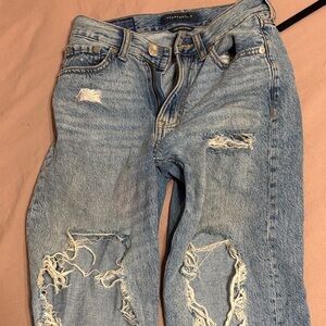 Aeropostale Light Blue Distressed Boyfriend Jeans